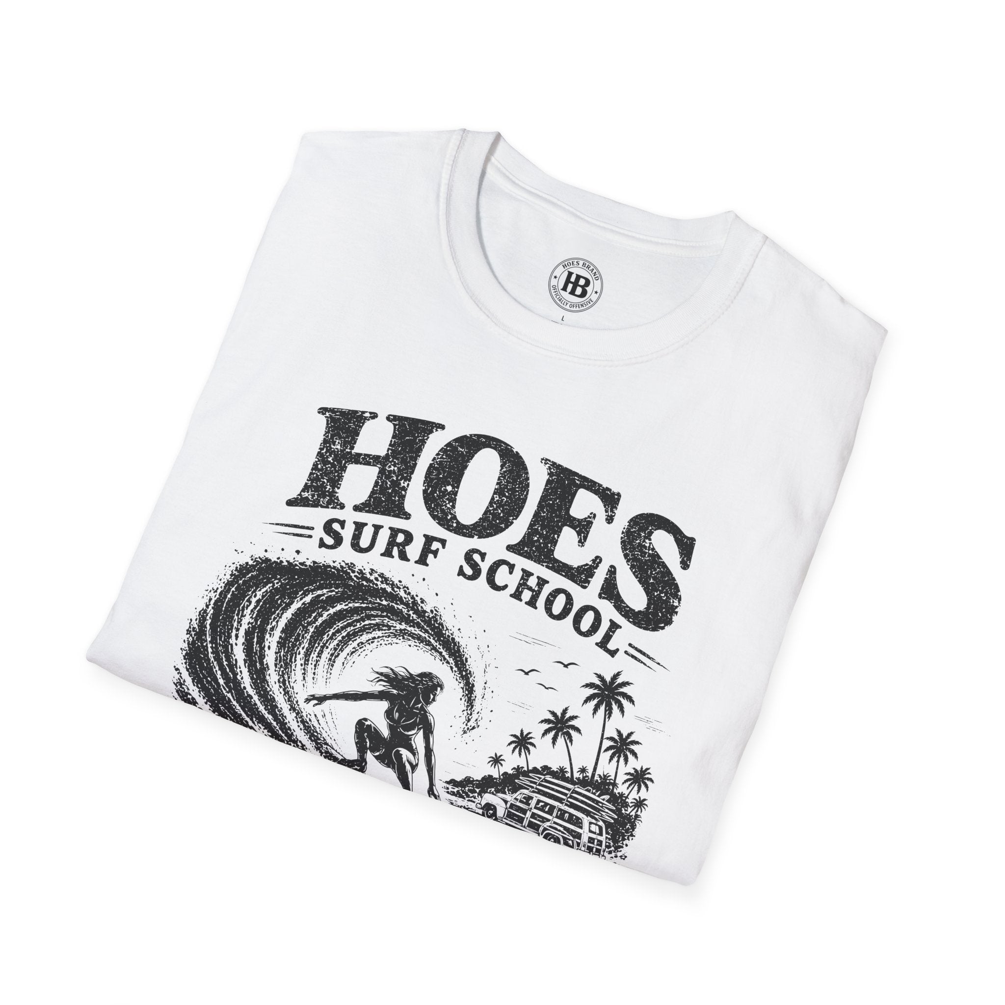 Hoes Surf School Tee – She Rides – Hoes Clothes