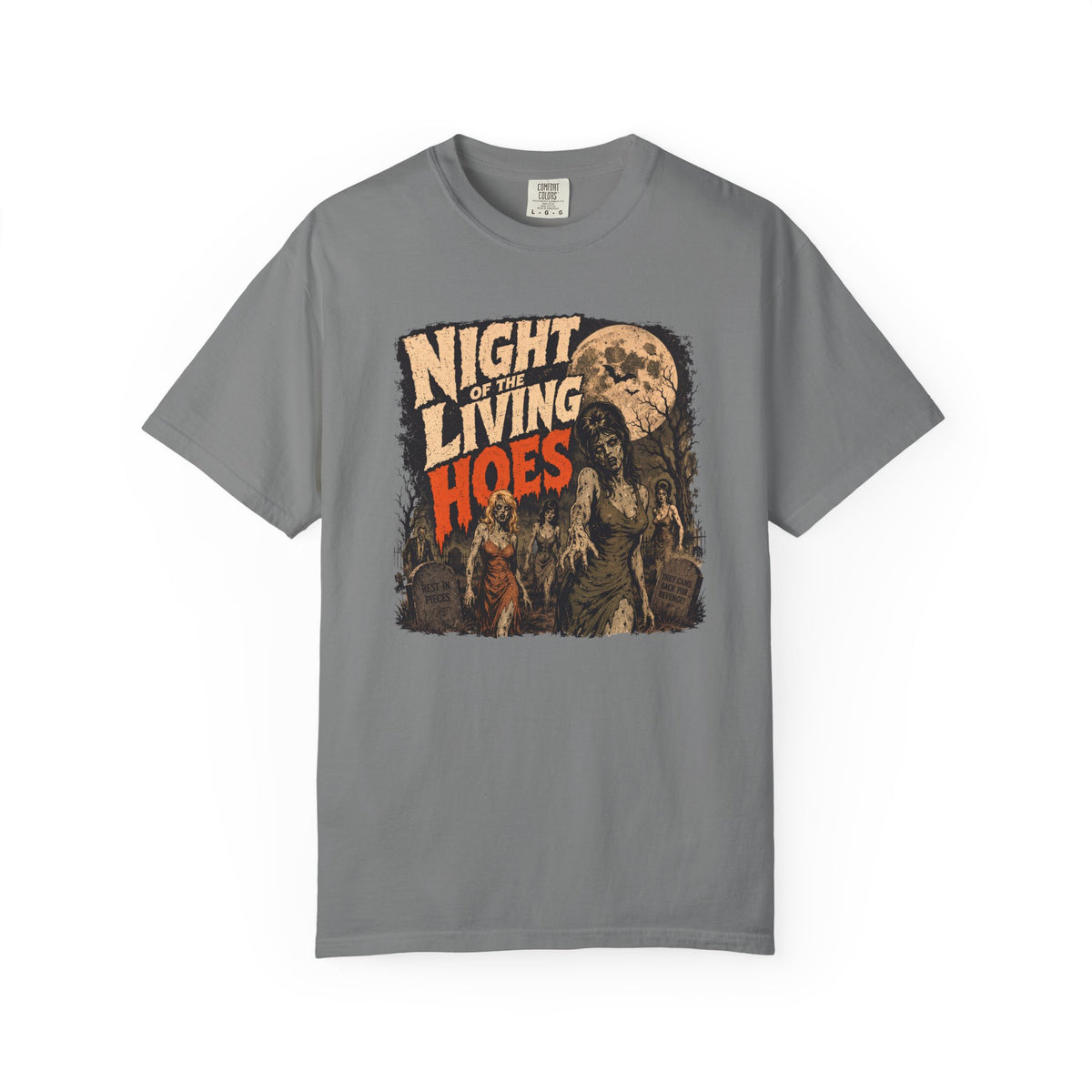 Night of the Living Hoes Zombie Halloween Tee