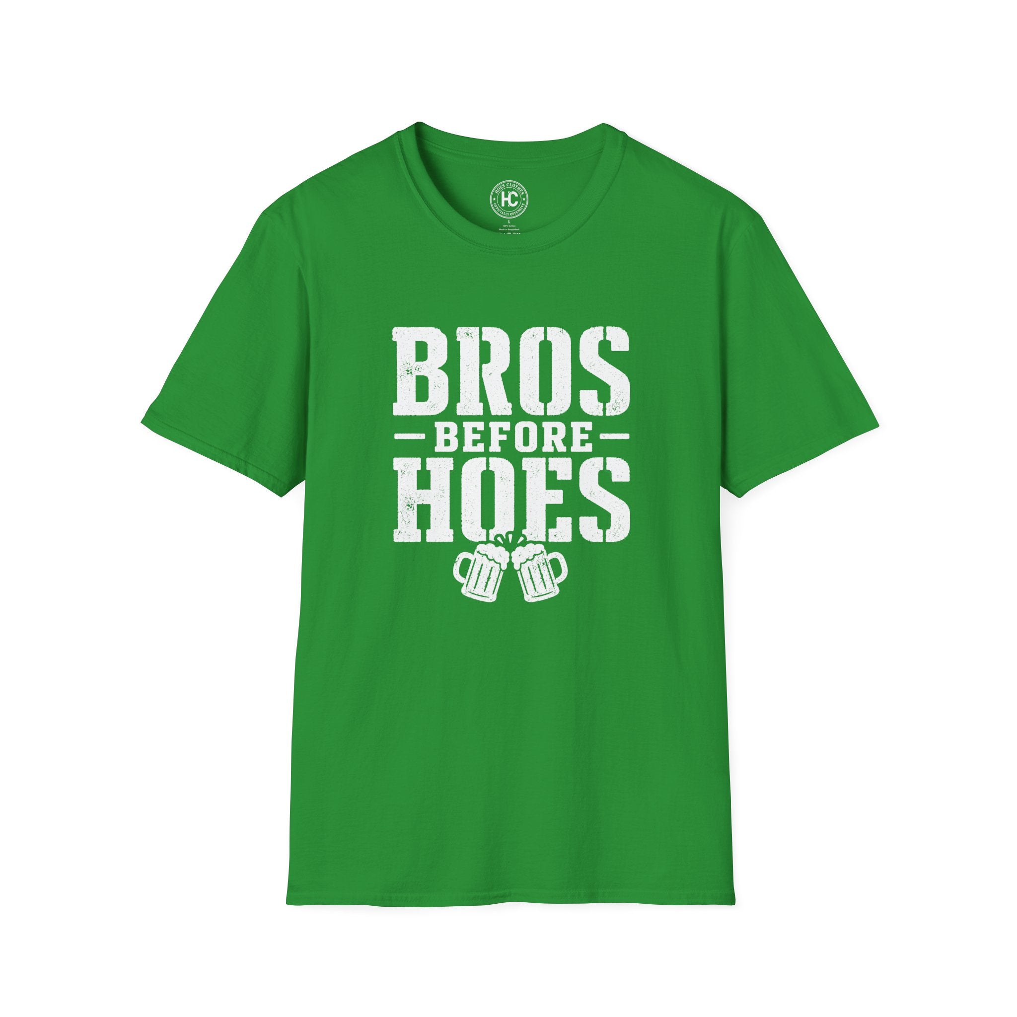 Bros Before Hoes Beer Large Front Print Tee – Hoes Clothes