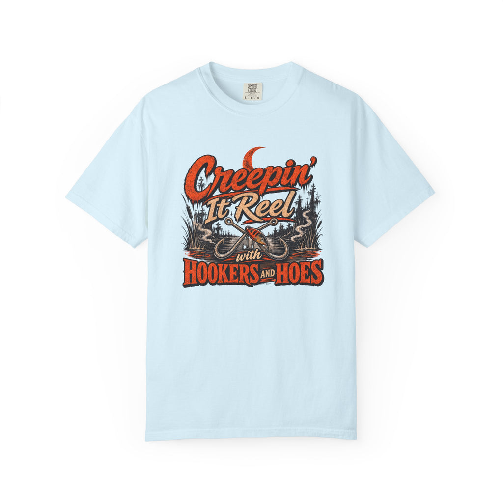 Creepin’ It Reel with Hookers and Hoes Fishing Tee