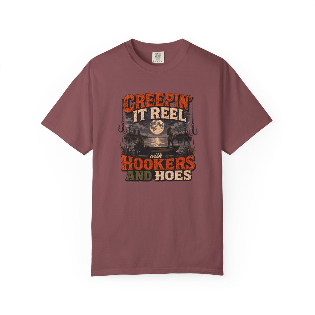 Creepin' It Reel Hookers and Hoes Fishing Tee
