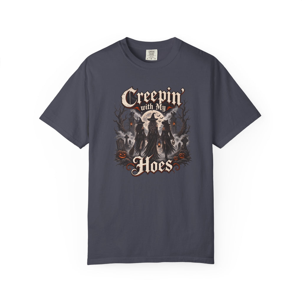 Creepin’ With My Hoes Halloween Tee