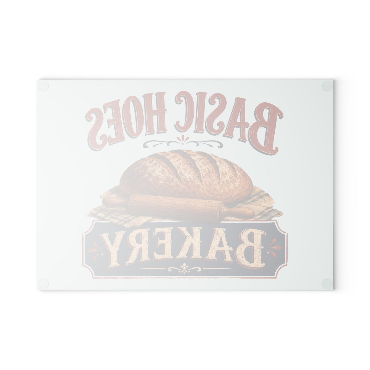 Basic Hoes Bakery Glass Cutting Board
