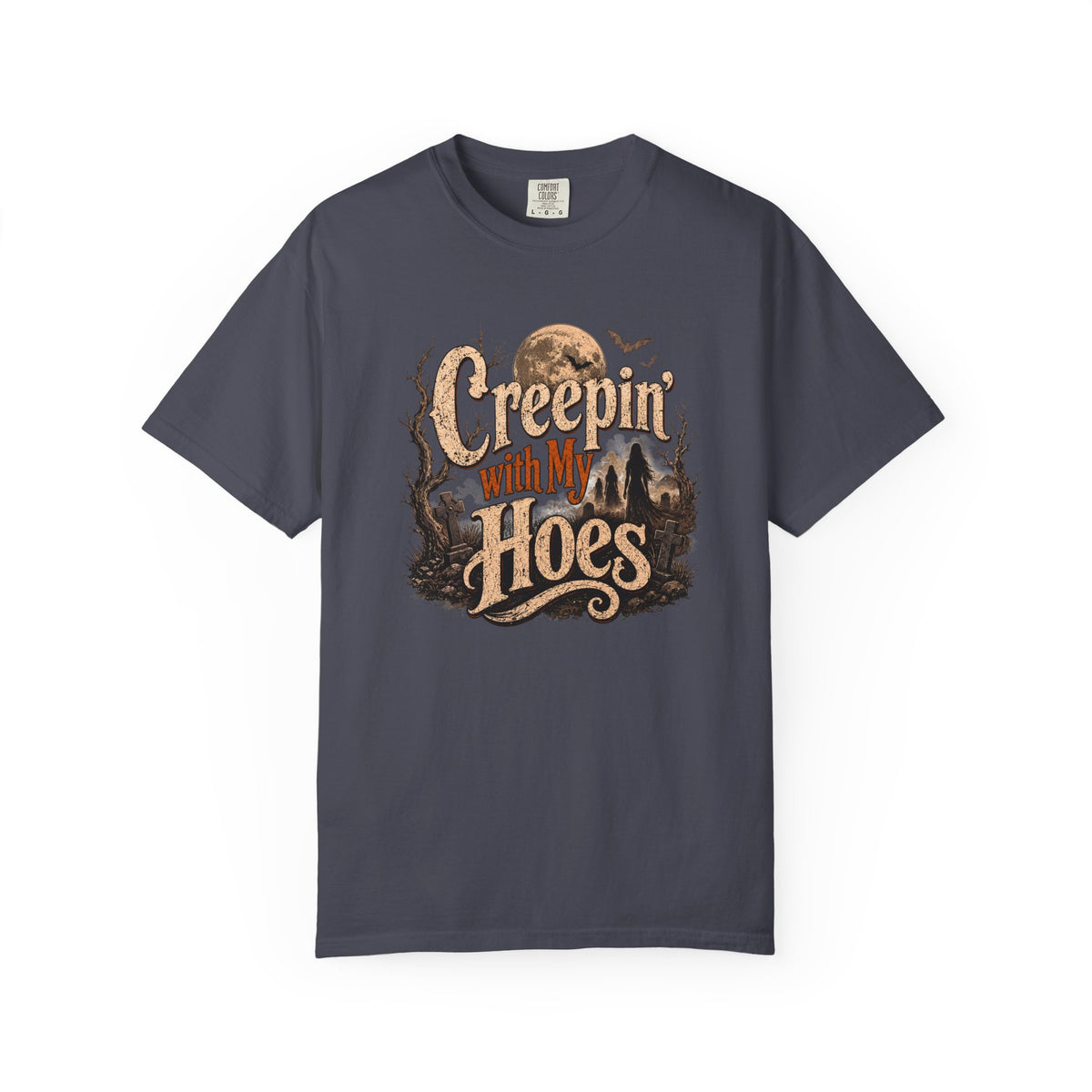 Creepin’ With My Hoes Graveyard Halloween Tee