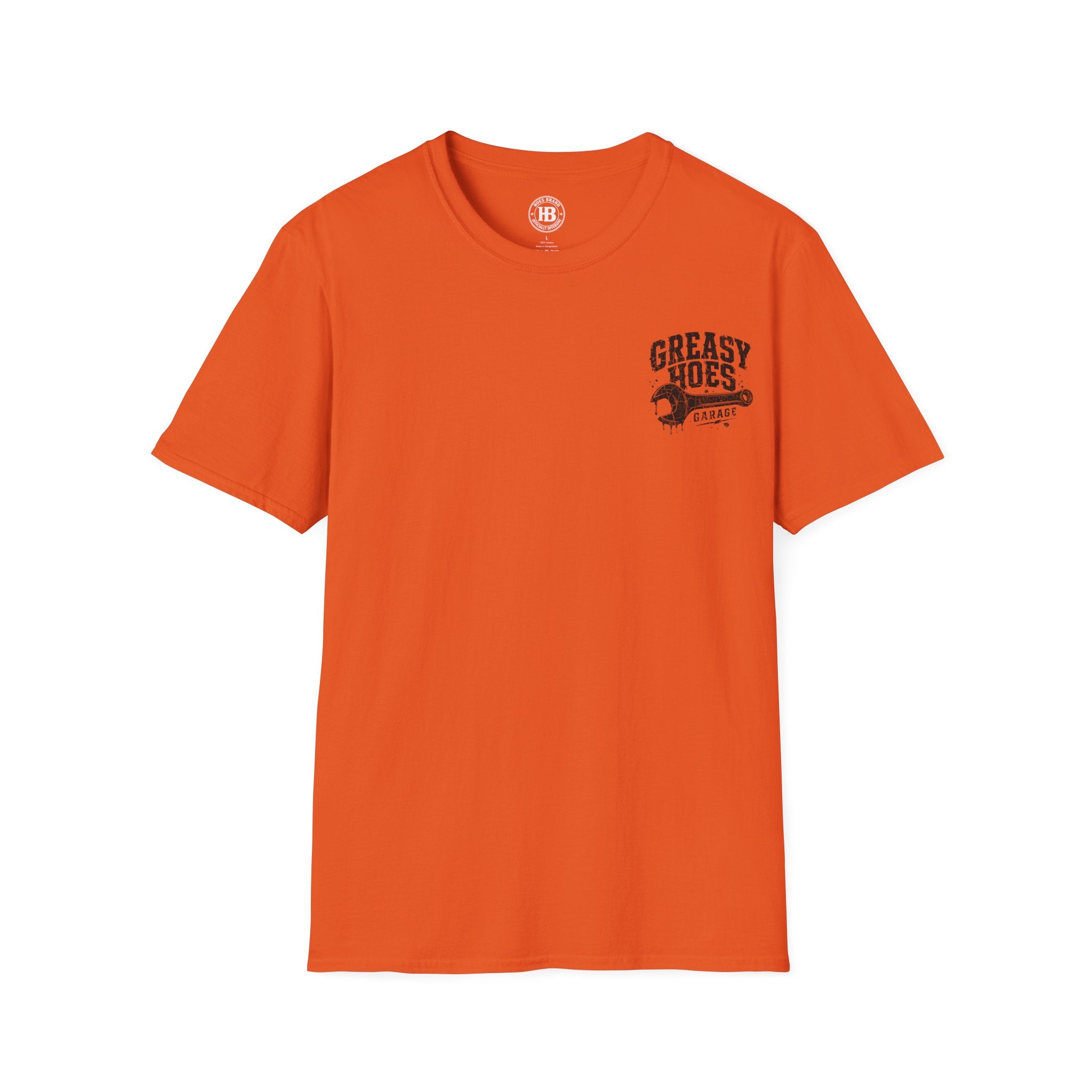 Greasy Hoes Garage Front & Back Tee – Hoes Clothes