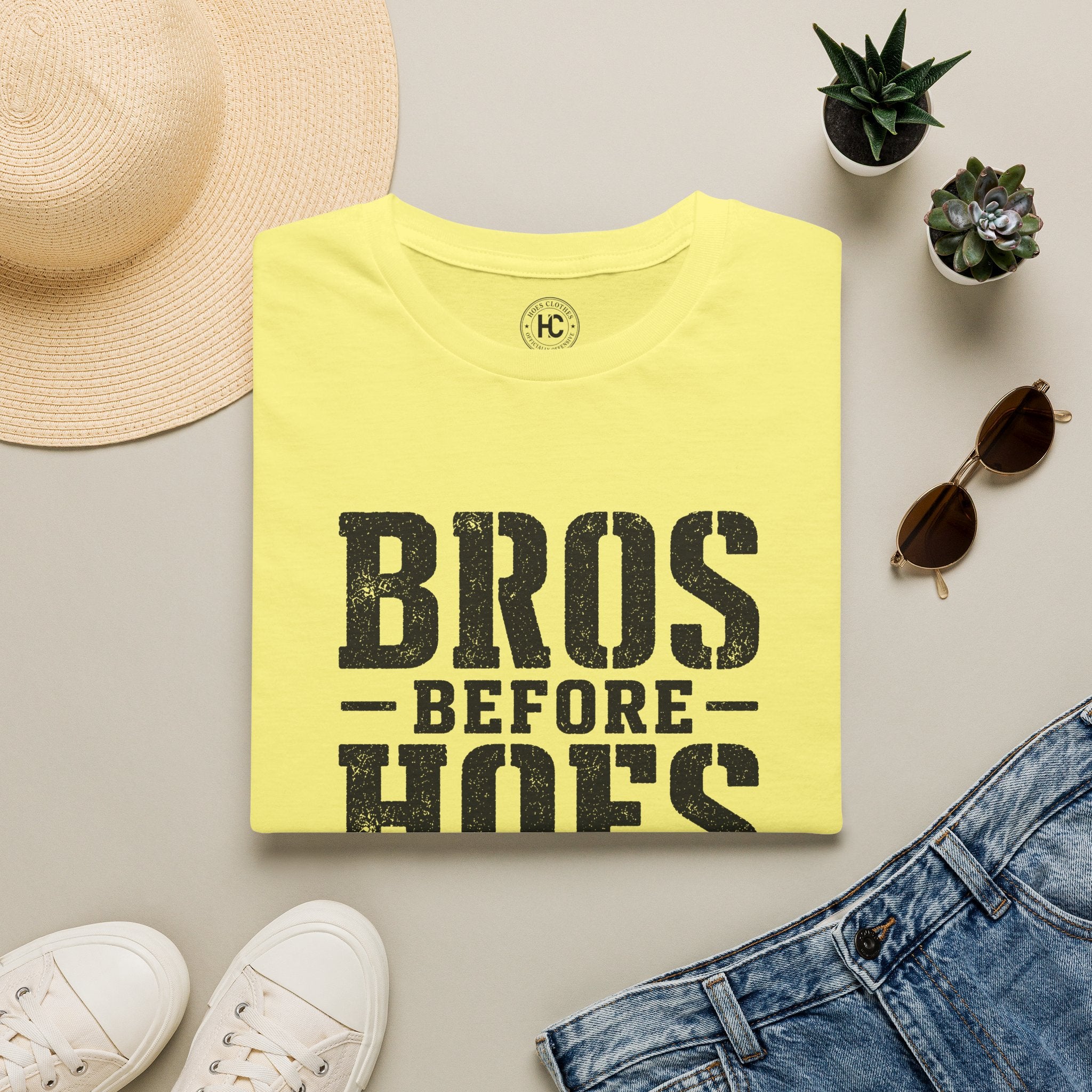 Bros Before Hoes Beer Large Front Print Tee – Hoes Clothes