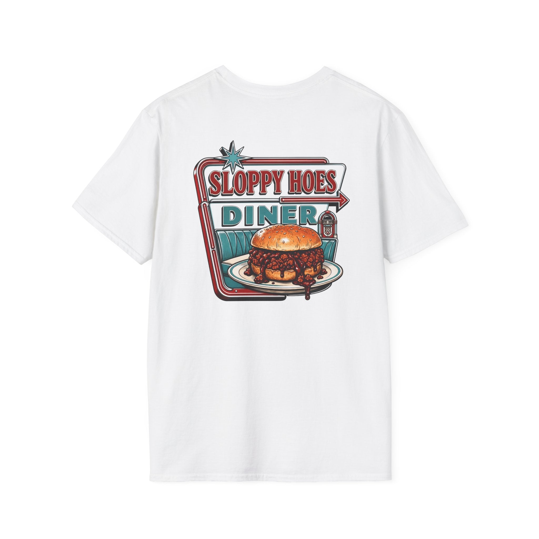 Sloppy Hoes Diner Full Color Front & Back Tee – Hoes Clothes