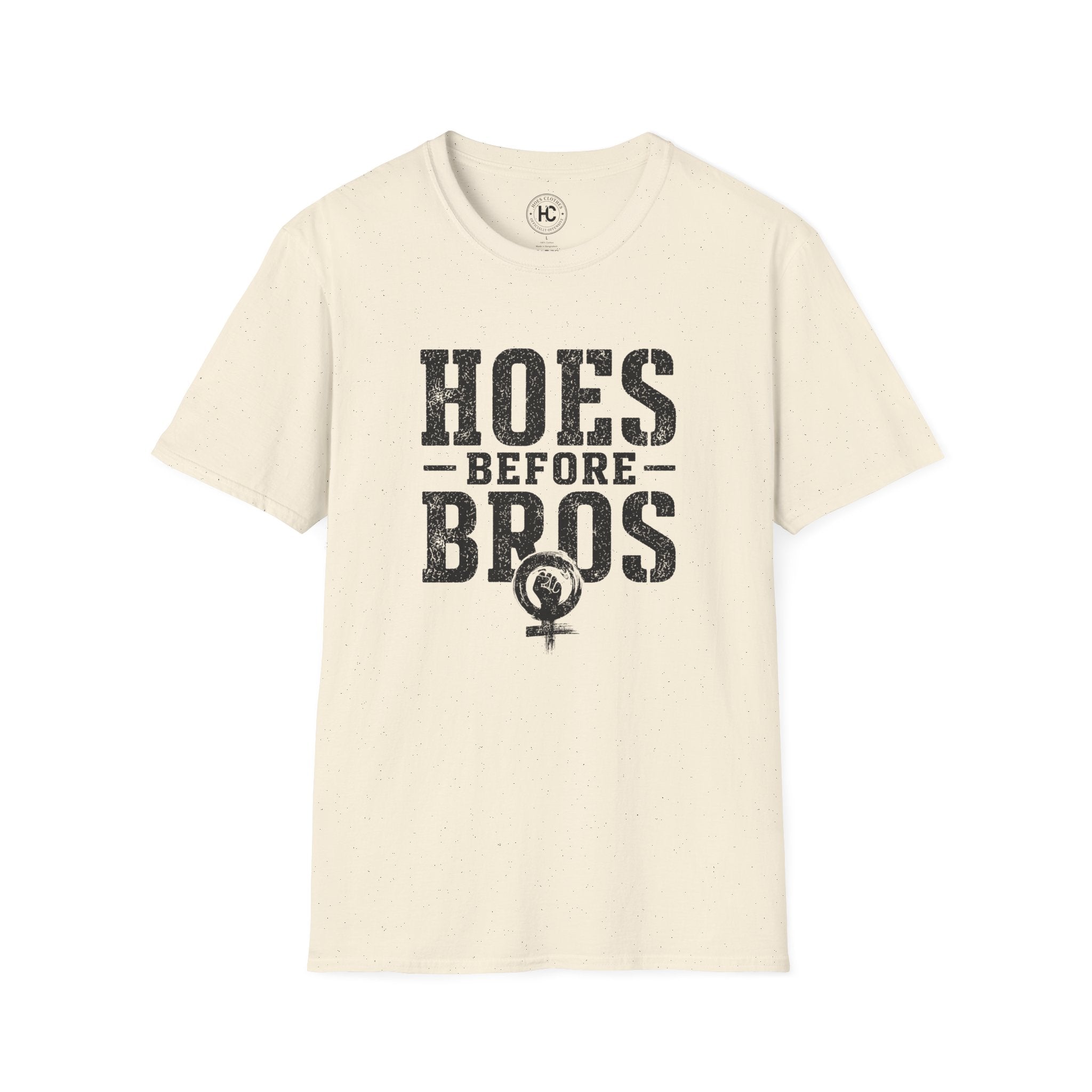 Hoes Before Bros Power Large Front Print Tee – Hoes Clothes