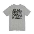 Beaches and Hoes B&W Left Chest Full Back Print Tee – Hoes Clothes