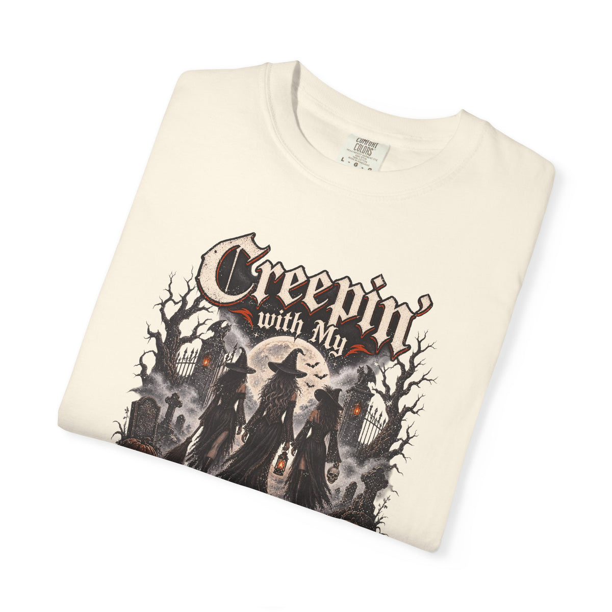 Creepin’ With My Hoes Halloween Tee
