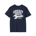 Greasy Hoes Garage Front & Back Tee – Hoes Clothes
