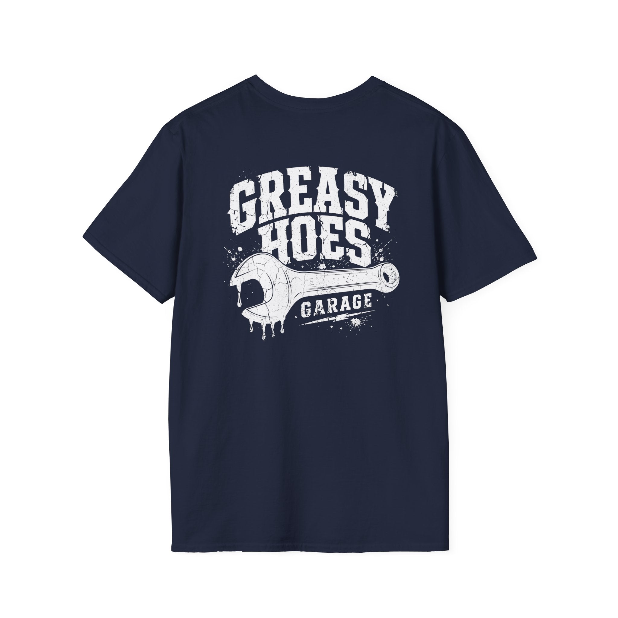 Greasy Hoes Garage Front & Back Tee – Hoes Clothes