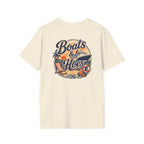 Boats and Hoes Sunset Cruising Left Chest Full Back Print Tee – Hoes Clothes