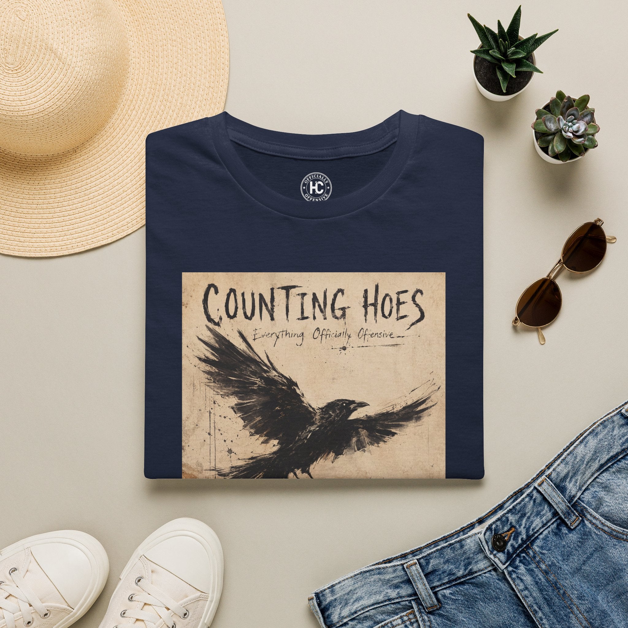 Counting Hoes Tee Front Only – Hoes Clothes