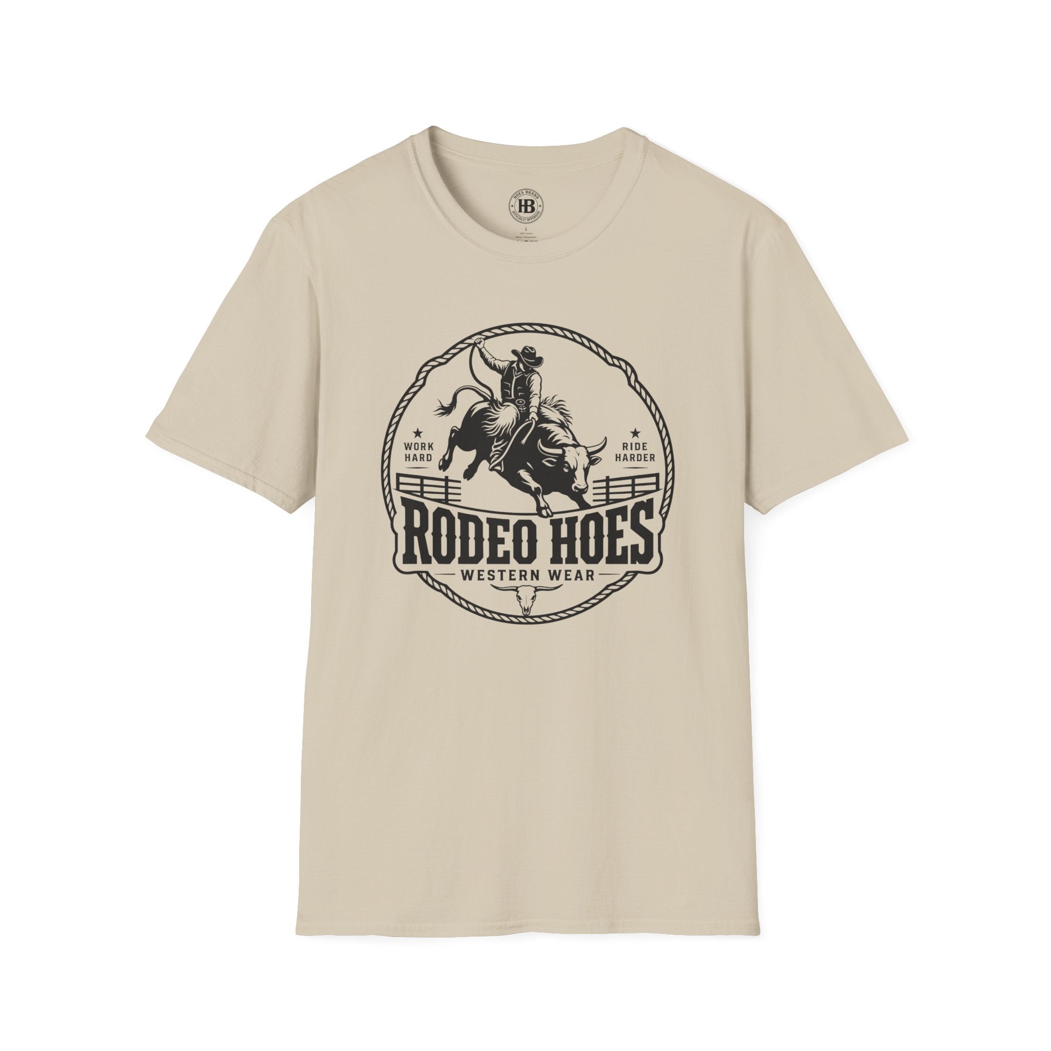 Rodeo Hoes Western Wear Tee – He Rides – Hoes Clothes