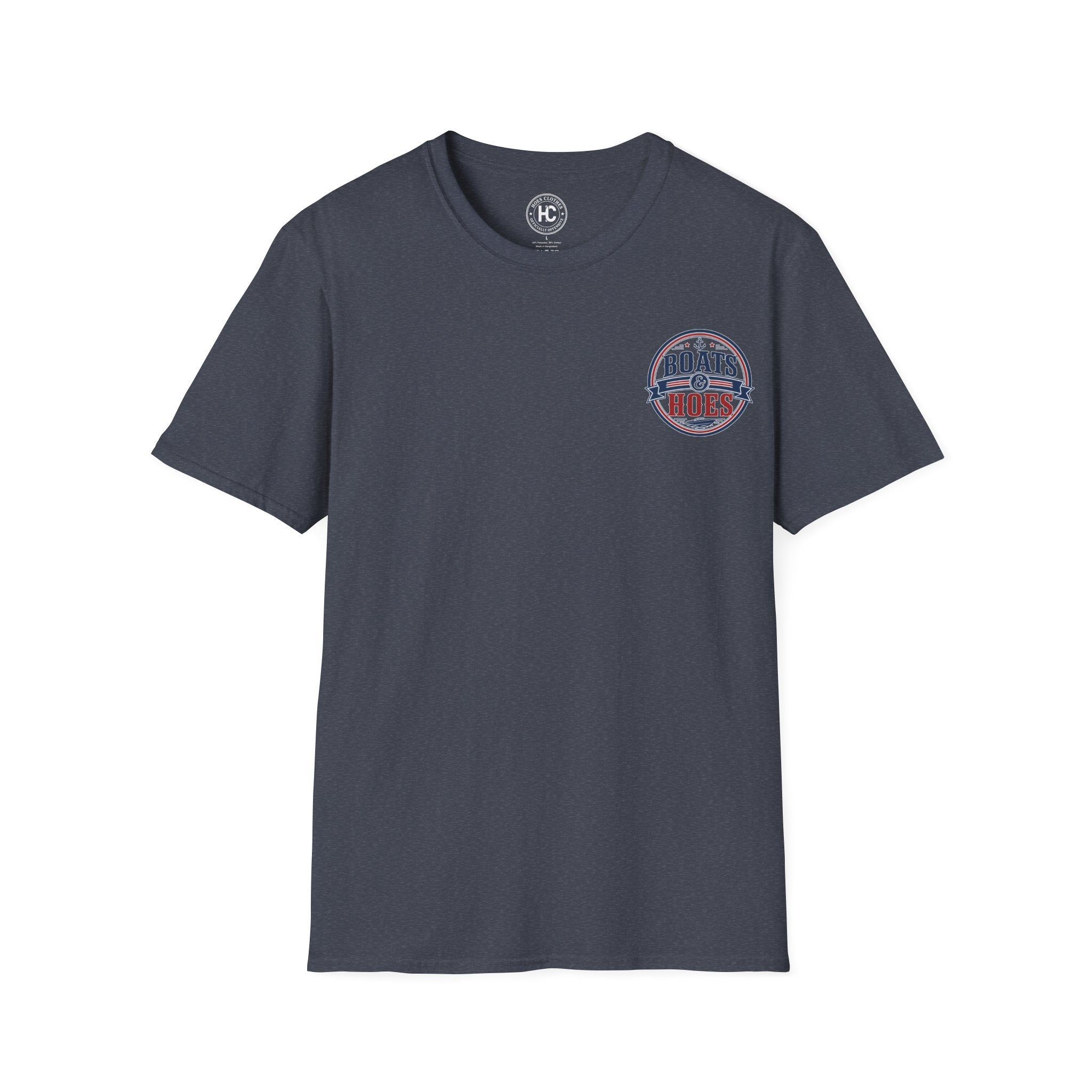 Boats and Hoes Badge Full Color Front & Back Tee – Hoes Clothes