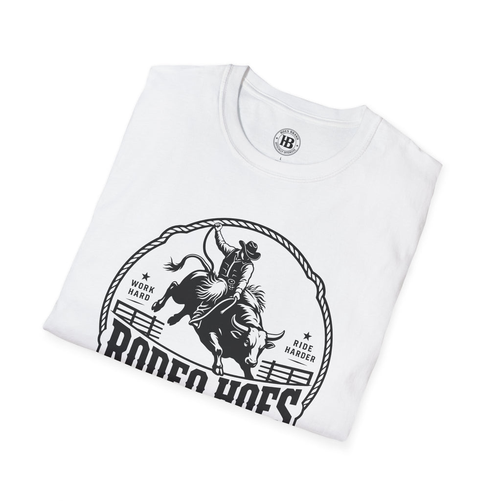 Rodeo Hoes Western Wear Front Only Tee – He Rides – Hoes Clothes