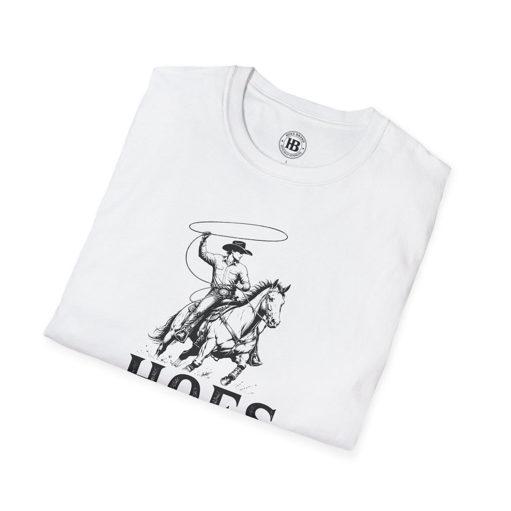 Hoes Ranch Front Only Tee – He Rides – Hoes Clothes