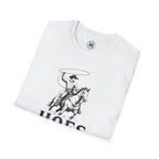 Hoes Ranch Front Only Tee – He Rides – Hoes Clothes