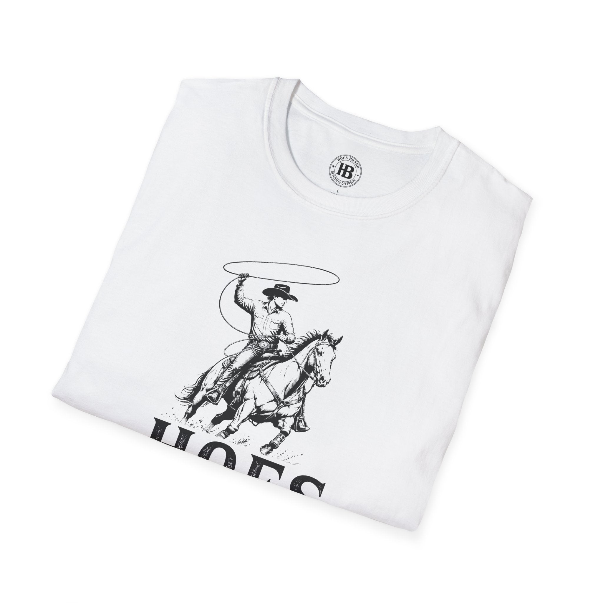 Hoes Ranch Front Only Tee – He Rides – Hoes Clothes