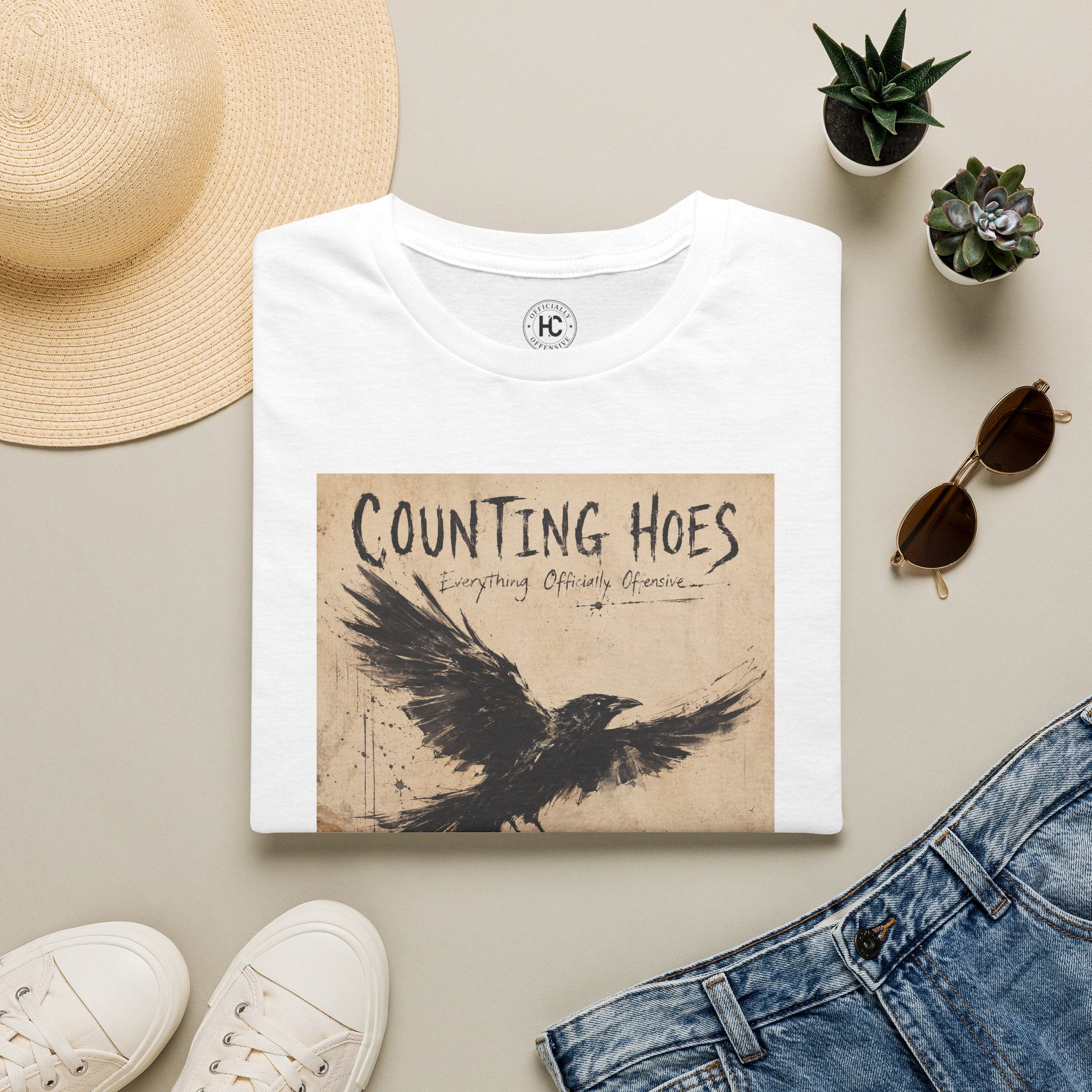 Counting Hoes Tee Front Only – Hoes Clothes