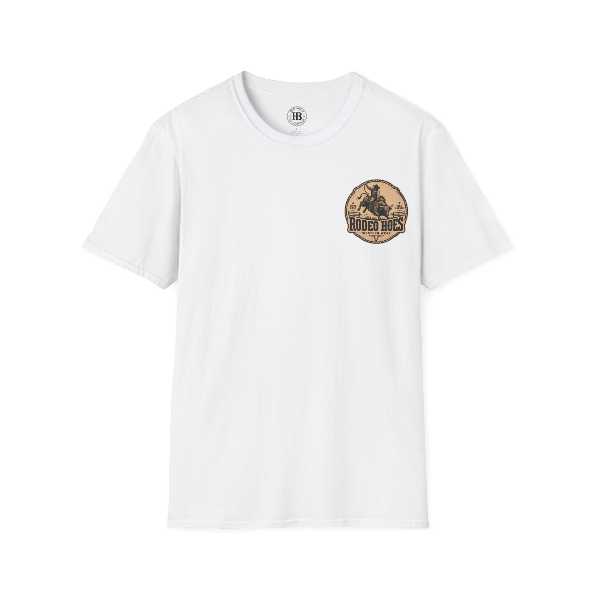 Rodeo Hoes Western Wear Tee – Full Color – He Rides – Hoes Clothes