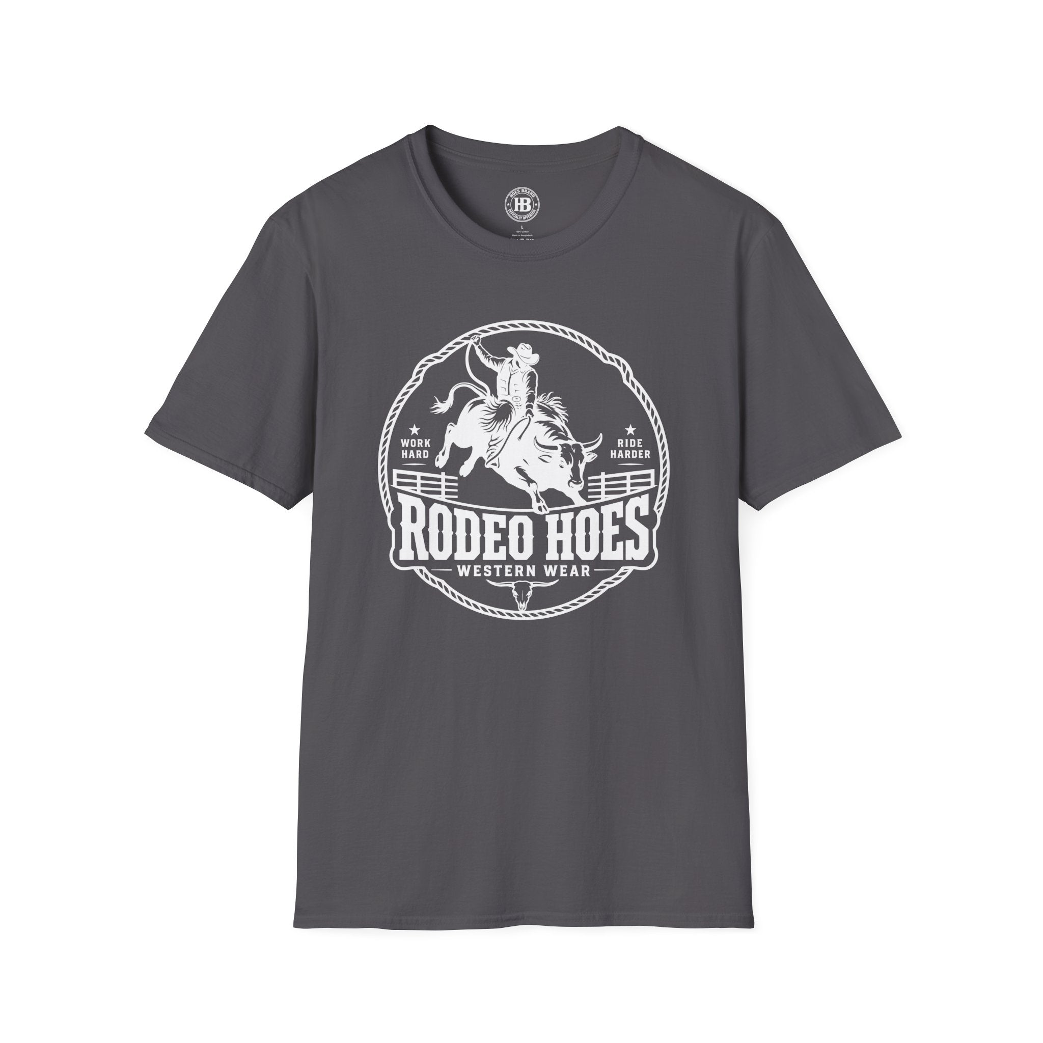 Rodeo Hoes Western Wear Tee – He Rides – Hoes Clothes