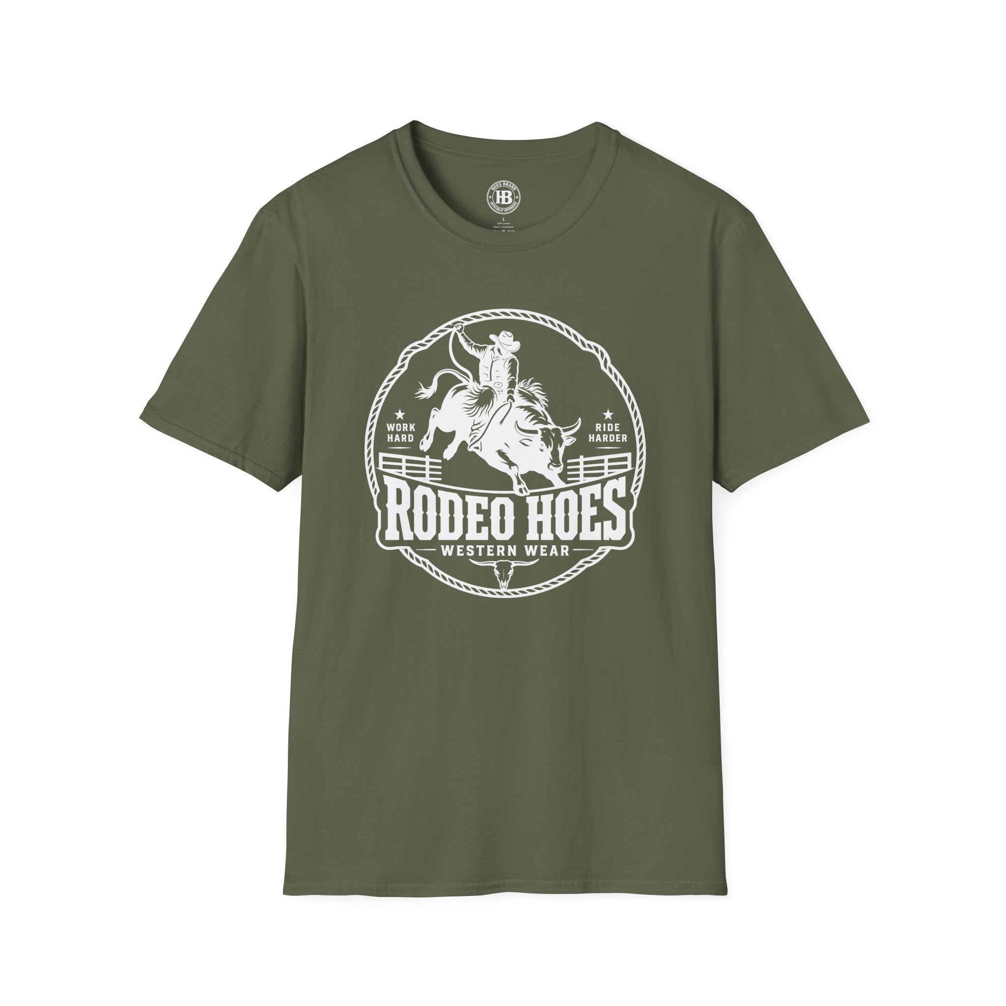 Rodeo Hoes Western Wear Tee – He Rides – Hoes Clothes