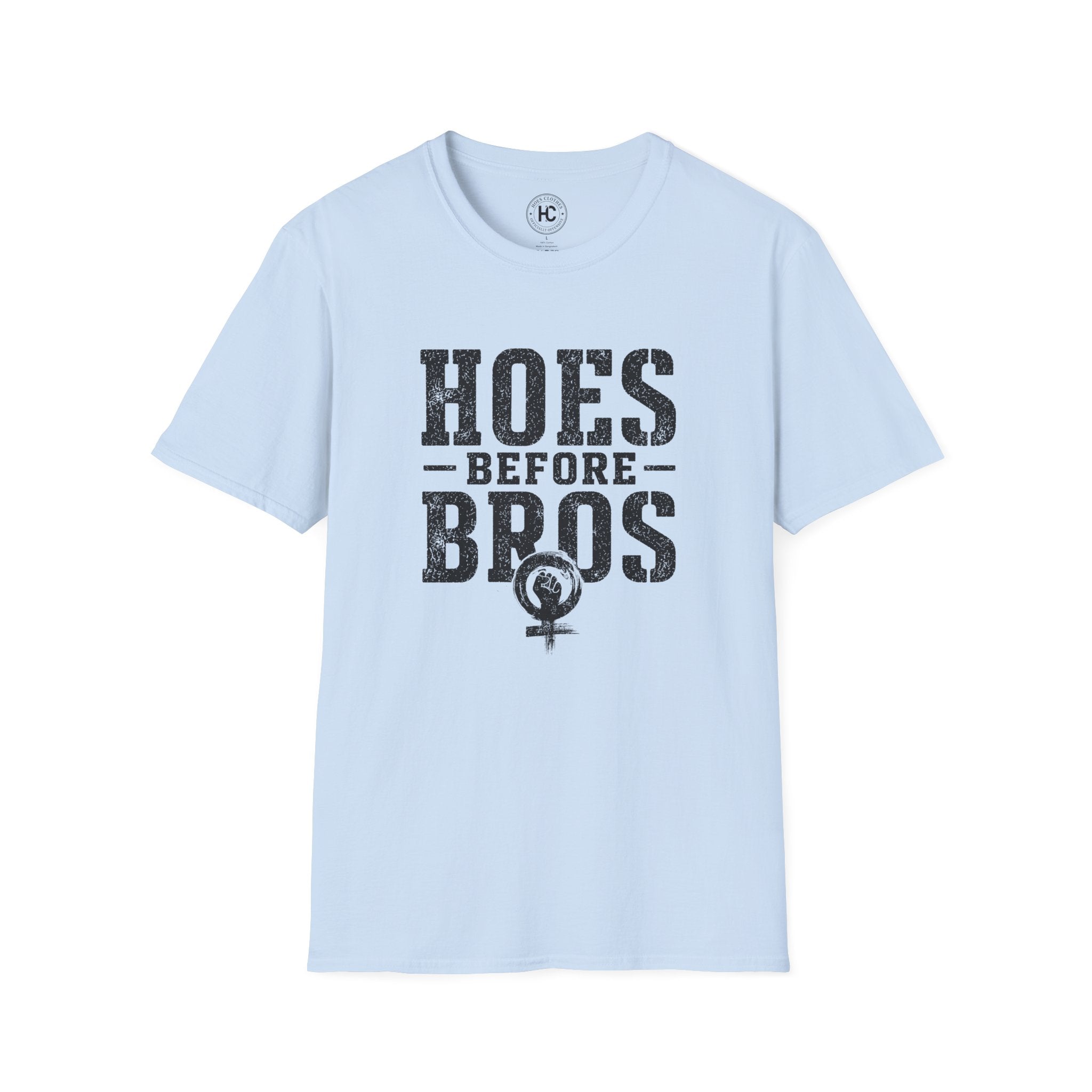 Hoes Before Bros Power Large Front Print Tee – Hoes Clothes