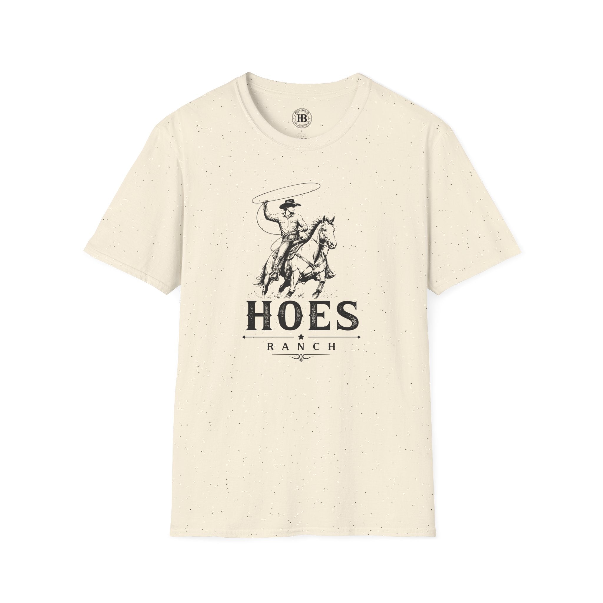 Hoes Ranch Front Only Tee – He Rides – Hoes Clothes