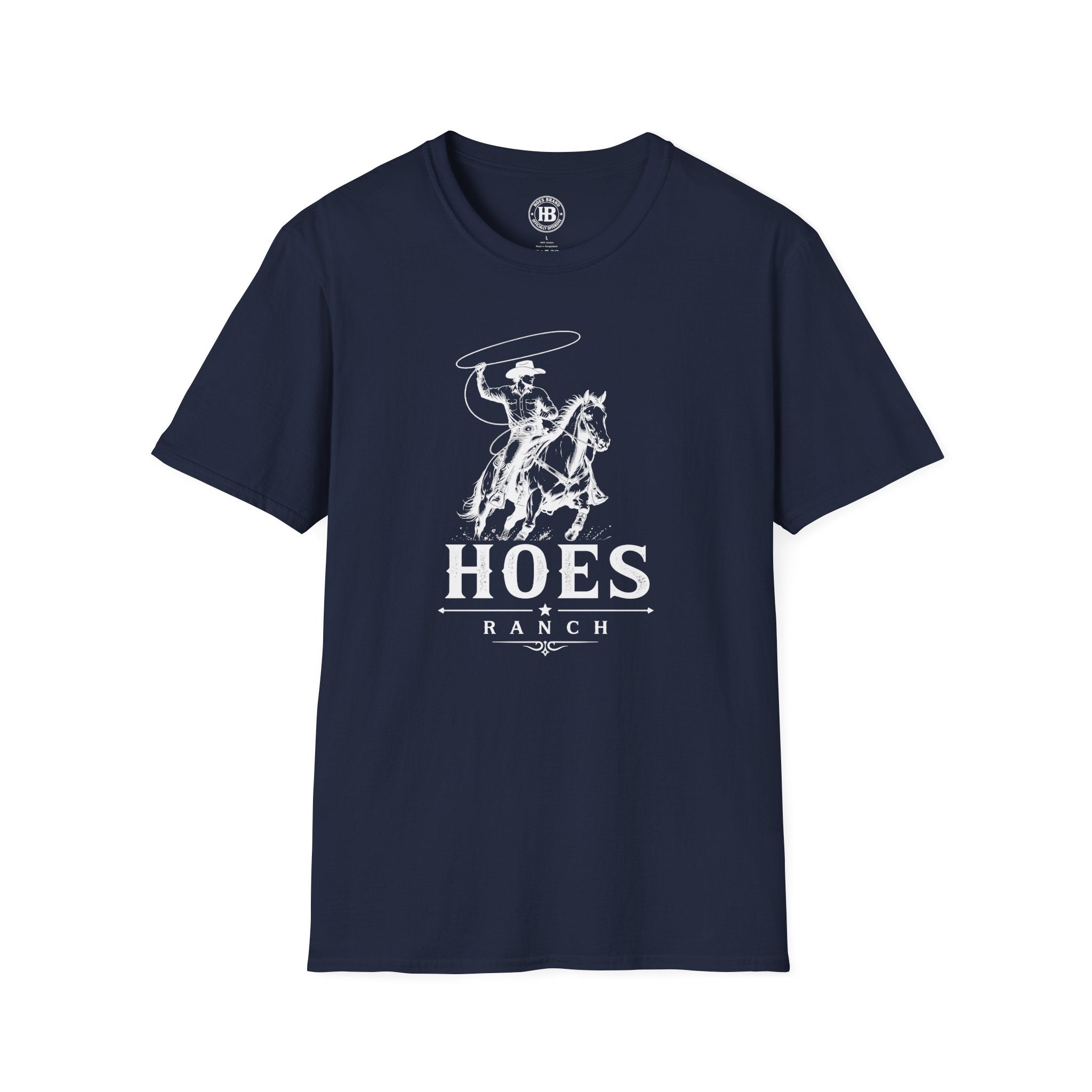 Hoes Ranch Front Only Tee – He Rides – Hoes Clothes