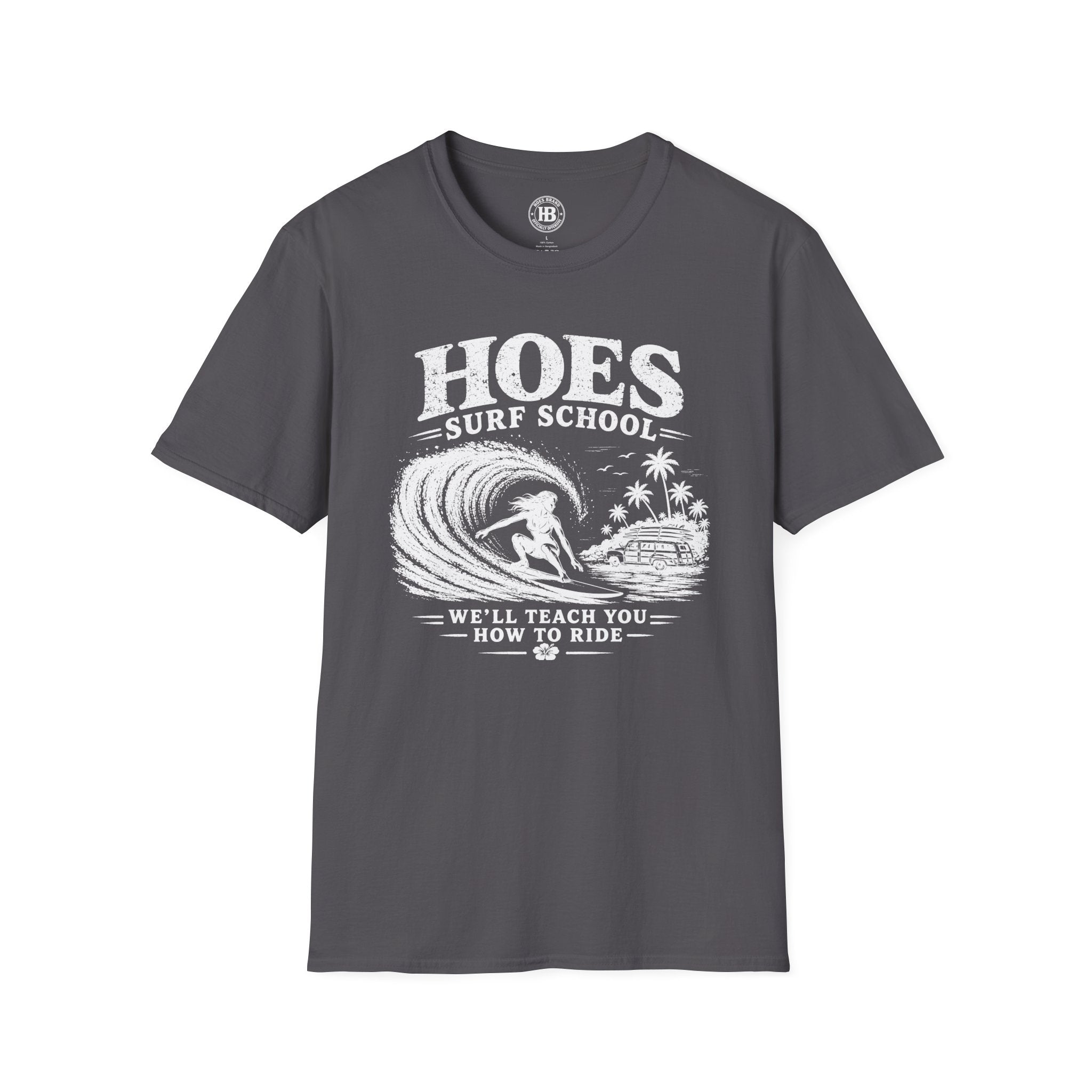 Hoes Surf School Tee – She Rides – Hoes Clothes