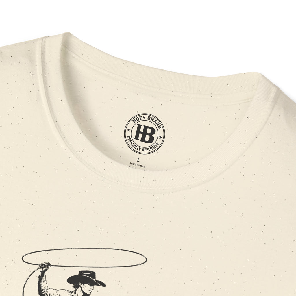 Hoes Ranch Front Only Tee – He Rides – Hoes Clothes