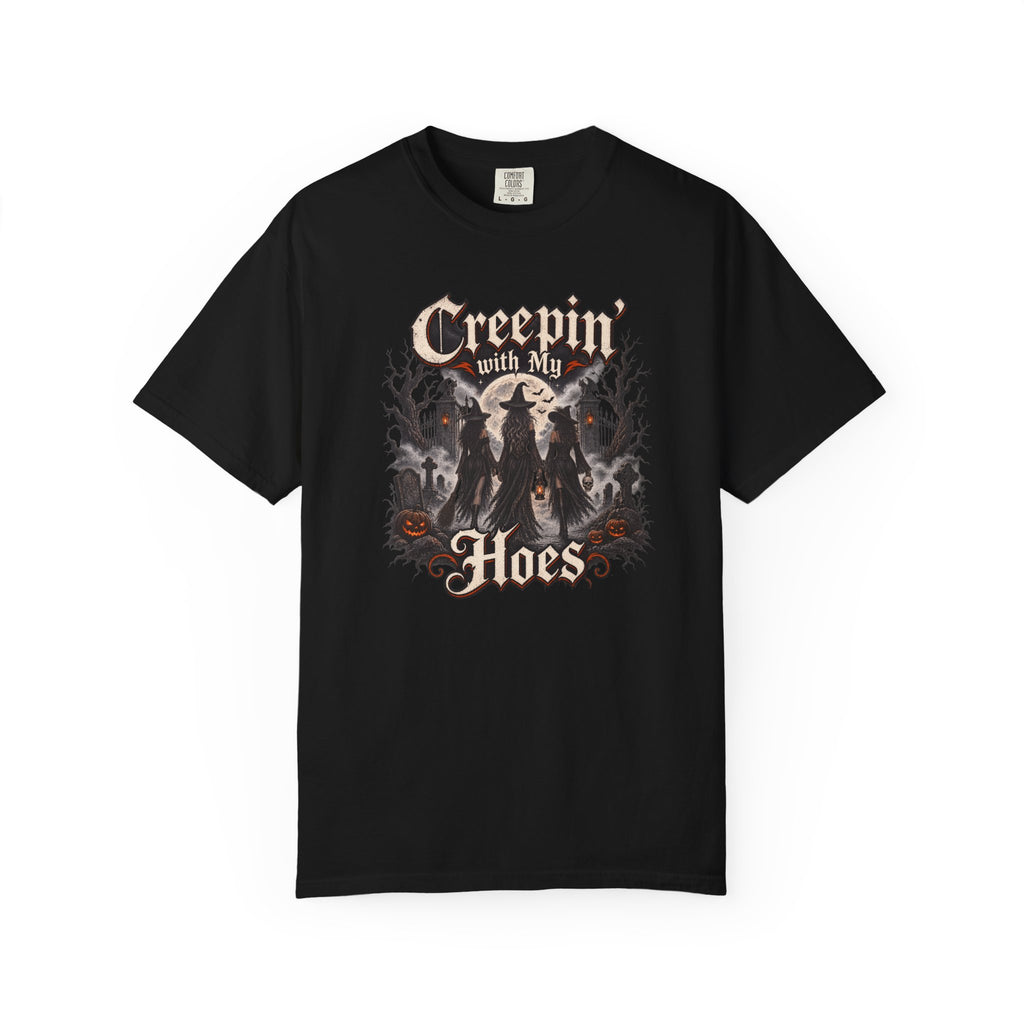 Creepin’ With My Hoes Halloween Tee