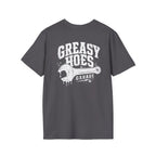 Greasy Hoes Garage Front & Back Tee – Hoes Clothes