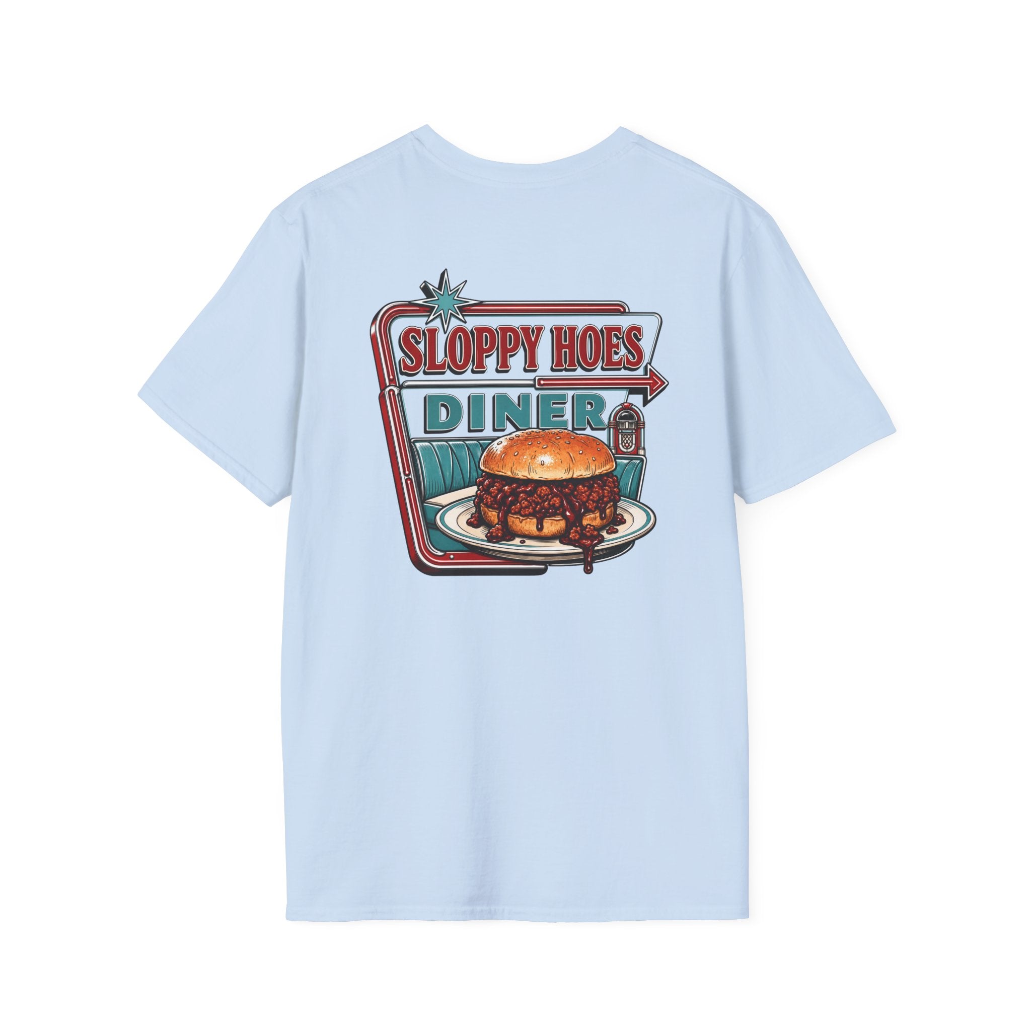 Sloppy Hoes Diner Full Color Front & Back Tee – Hoes Clothes