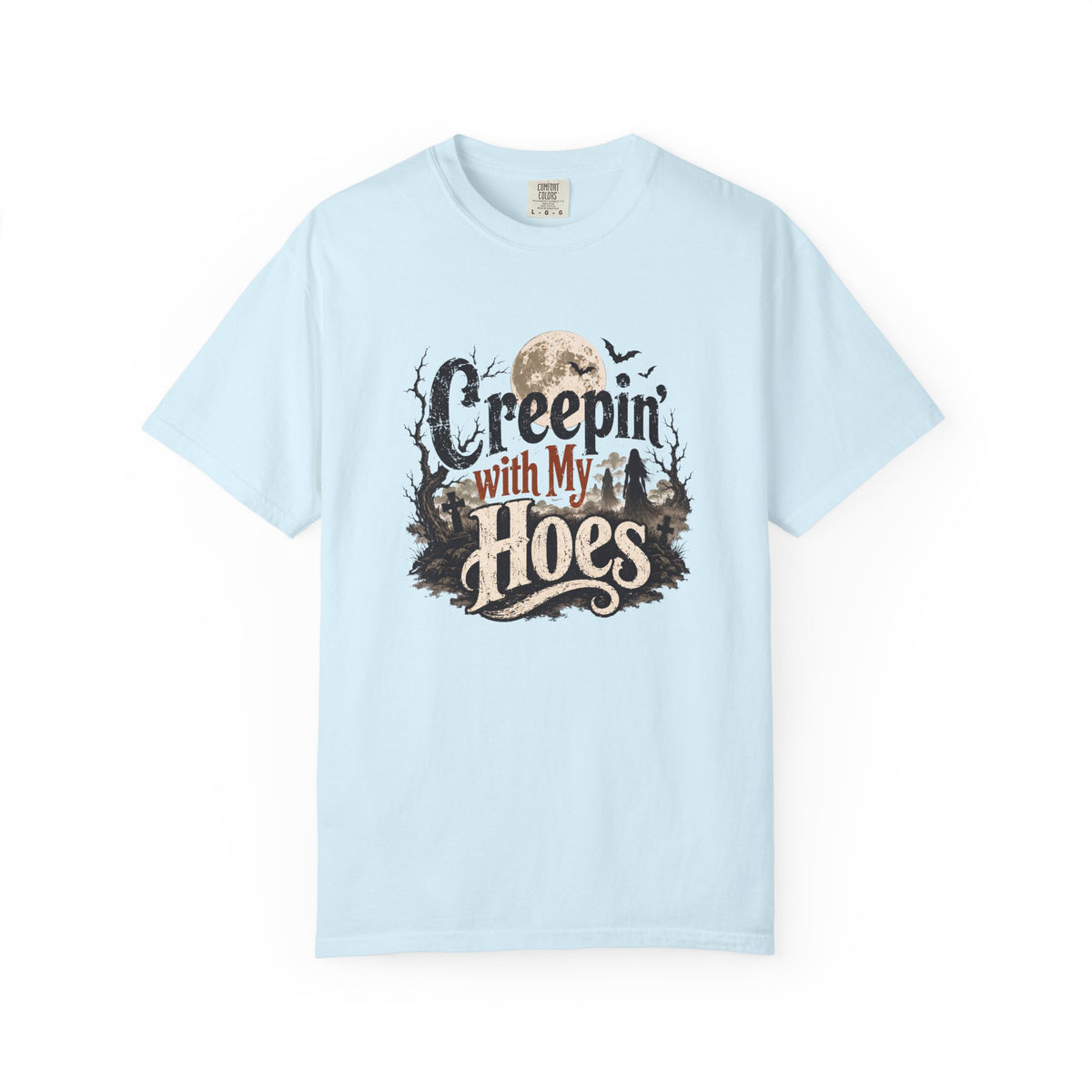 Creepin’ With My Hoes Graveyard Halloween Tee