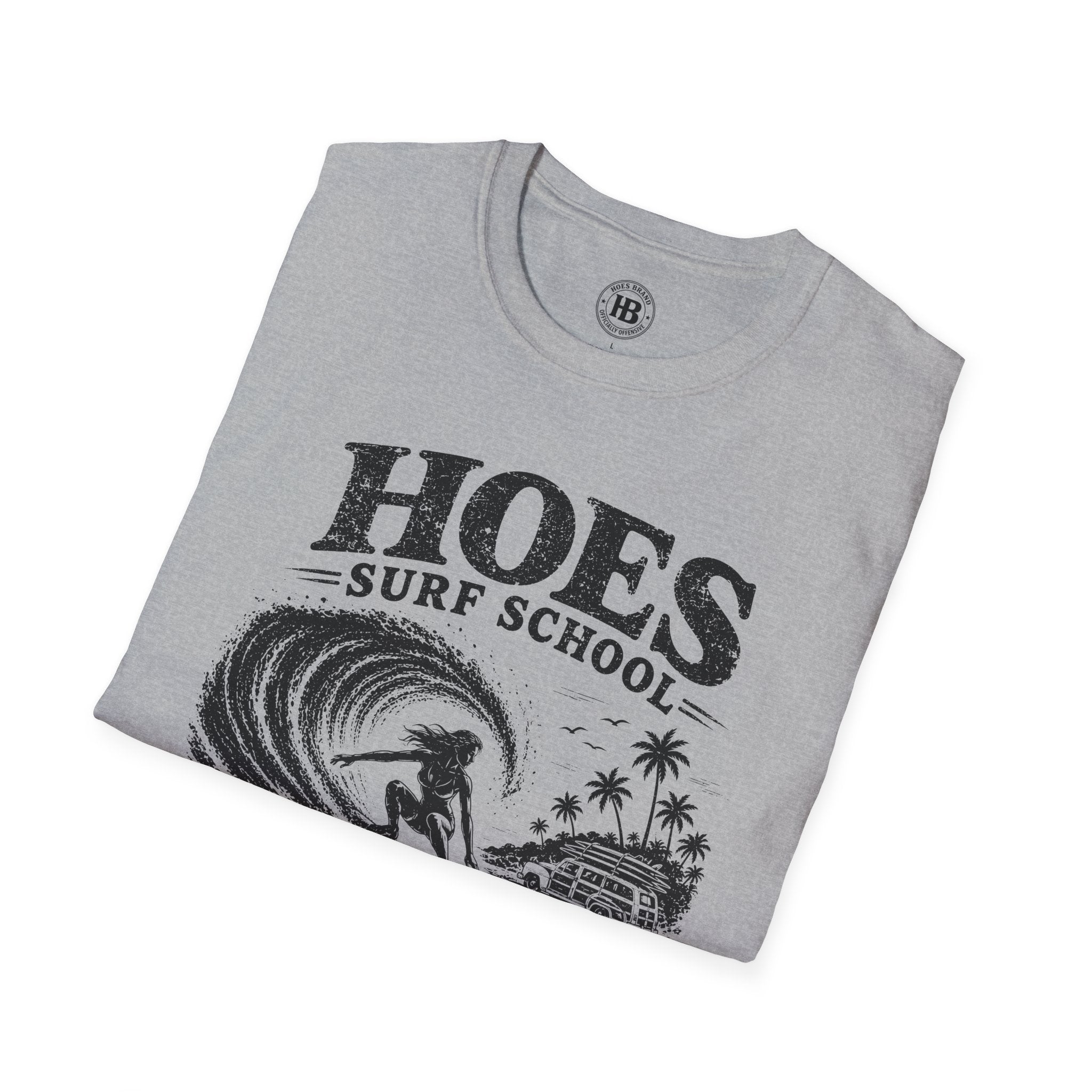 Hoes Surf School Tee – She Rides – Hoes Clothes