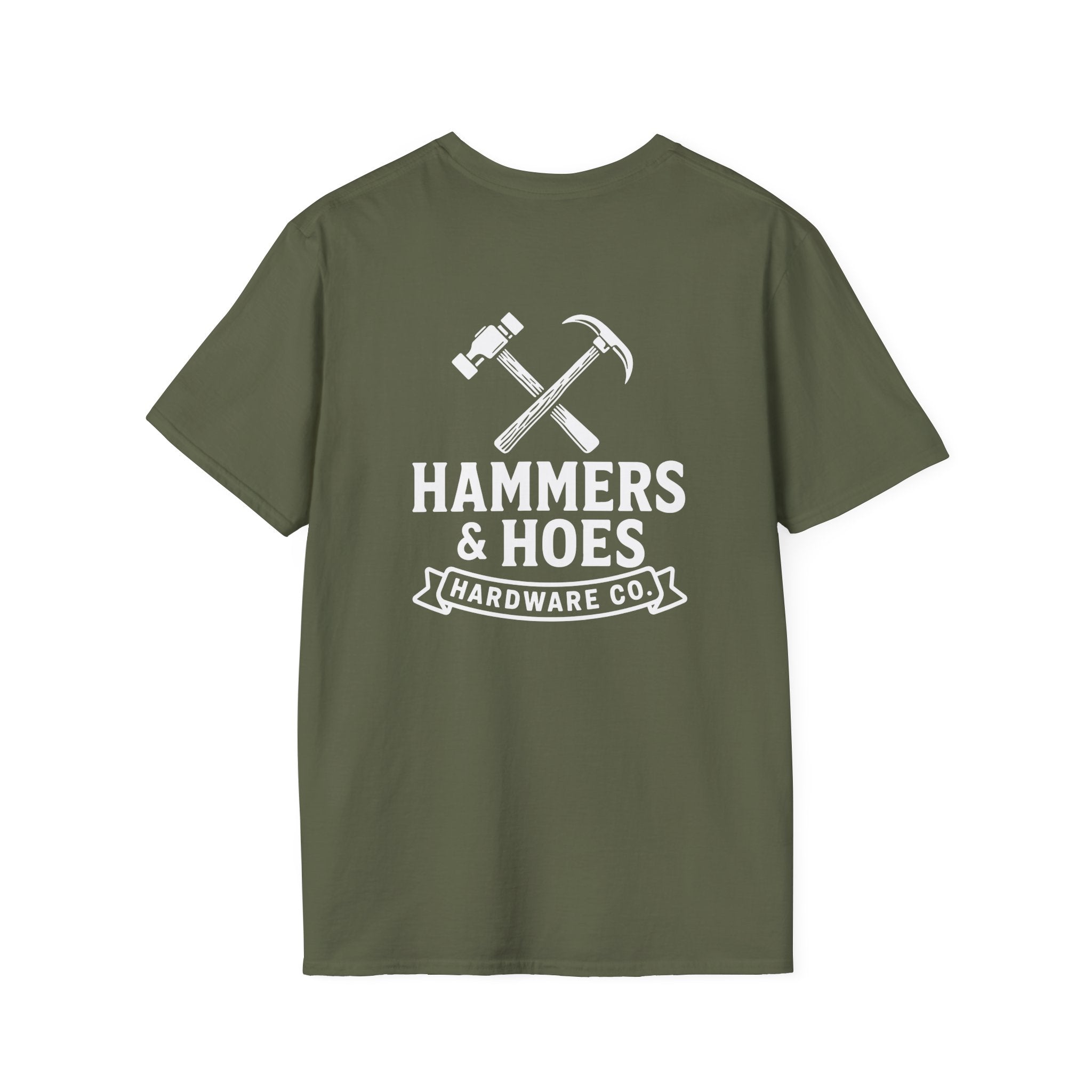 Hammers & Hoes Hardware Co. Front & Back Tee – Hoes Clothes