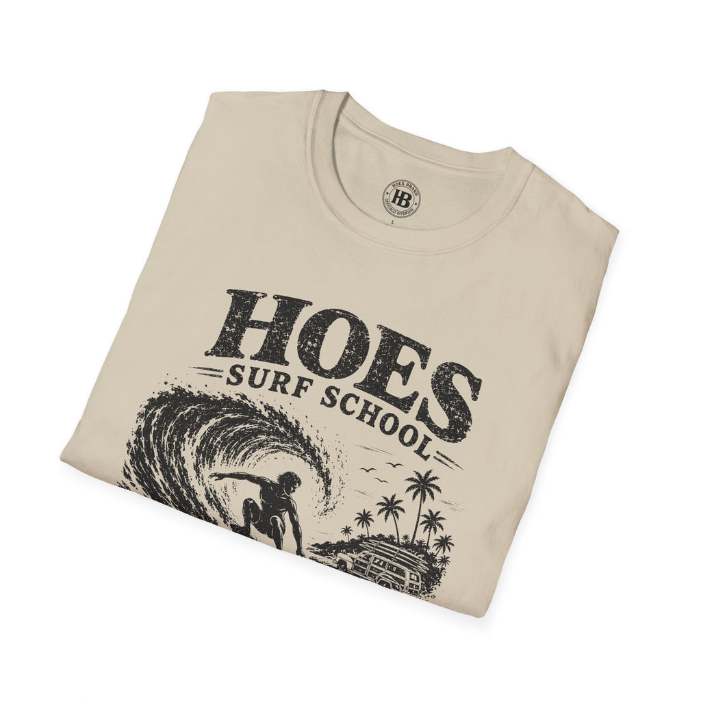 Hoes Surf School Tee – He Rides – Hoes Clothes