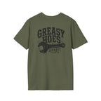 Greasy Hoes Garage Front & Back Tee – Hoes Clothes
