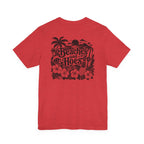 Beaches and Hoes B&W Left Chest Full Back Print Tee – Hoes Clothes