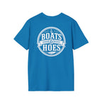 Boats and Hoes Badge Front & Back Print Tee – Hoes Clothes
