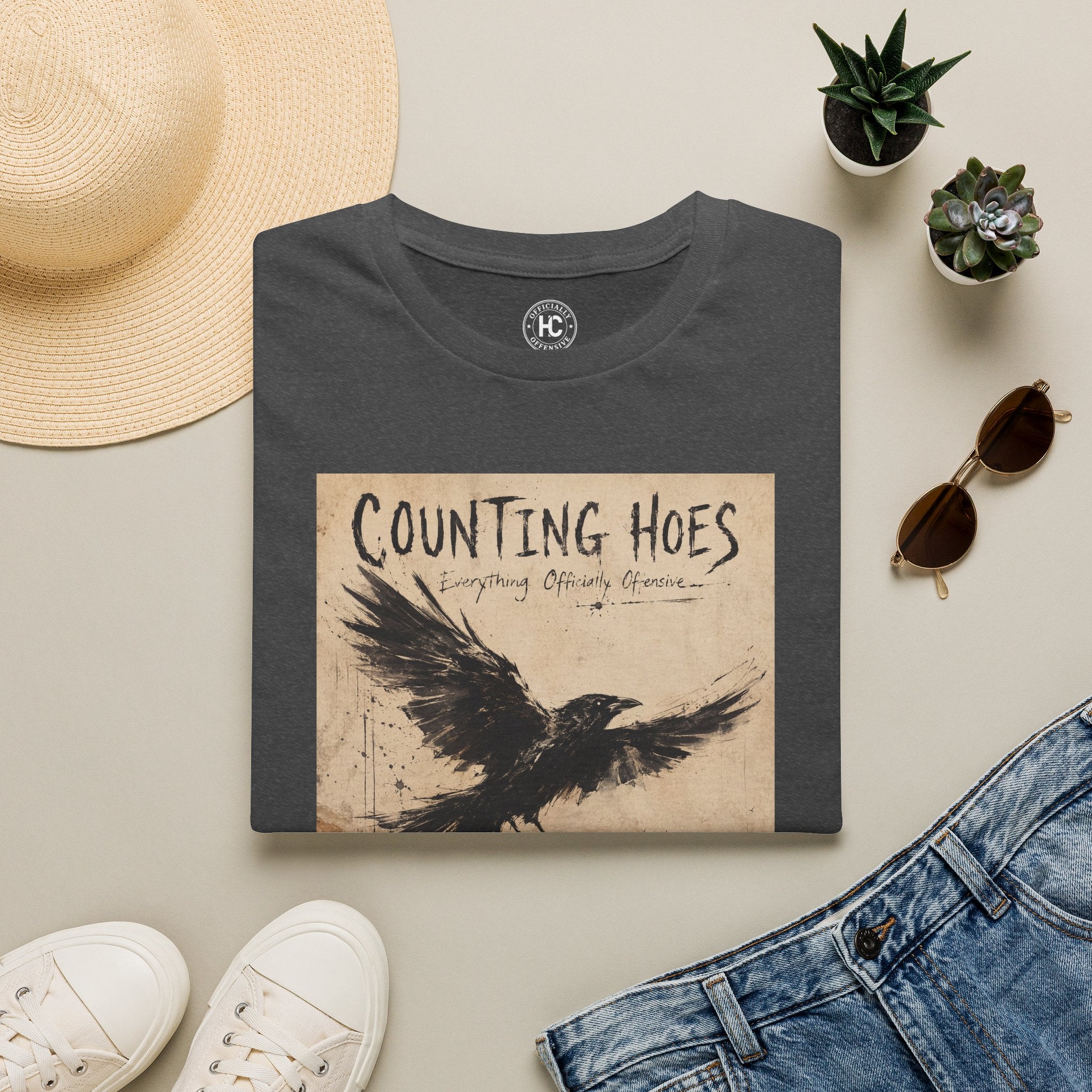 Counting Hoes Tee Front Only – Hoes Clothes