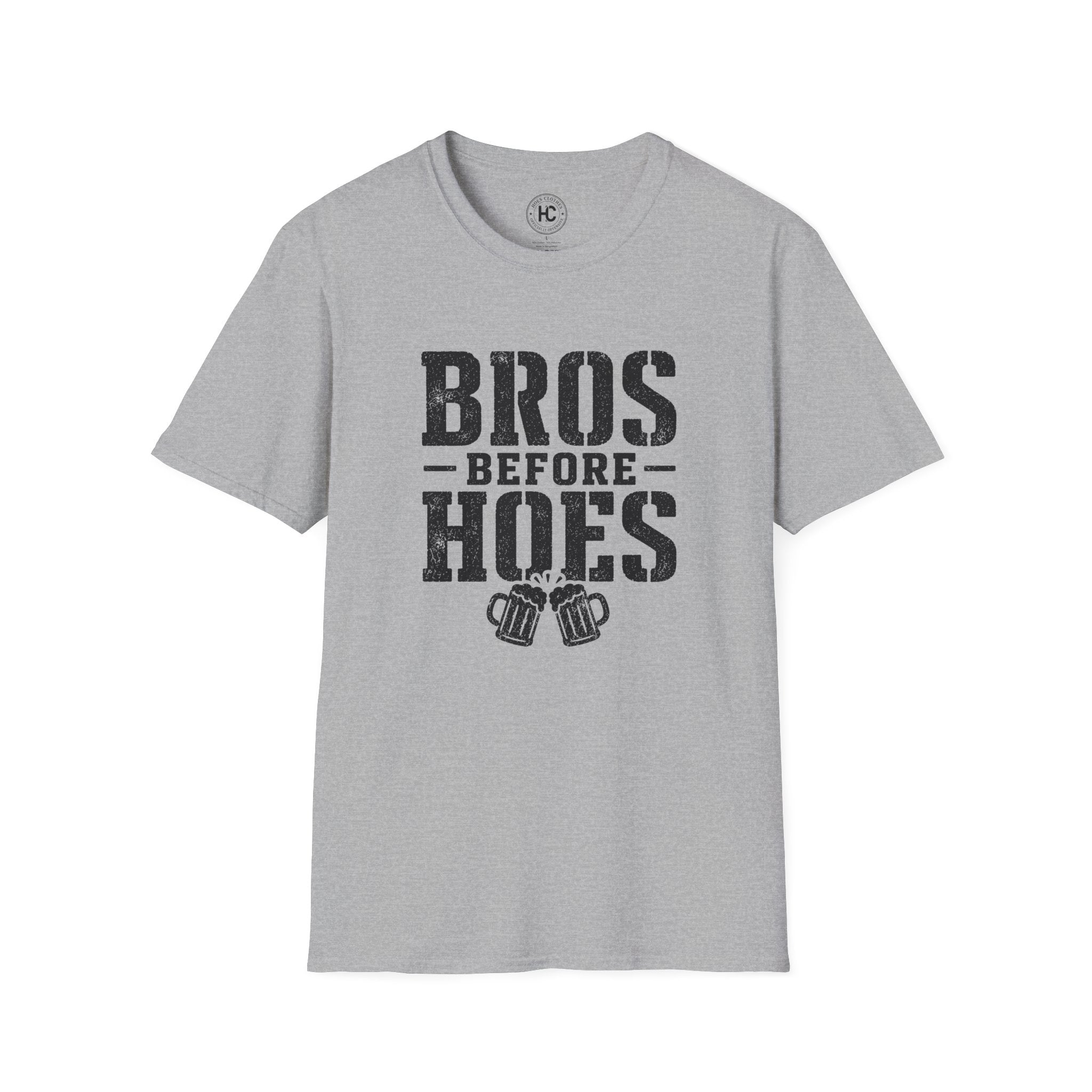 Bros Before Hoes Beer Large Front Print Tee – Hoes Clothes