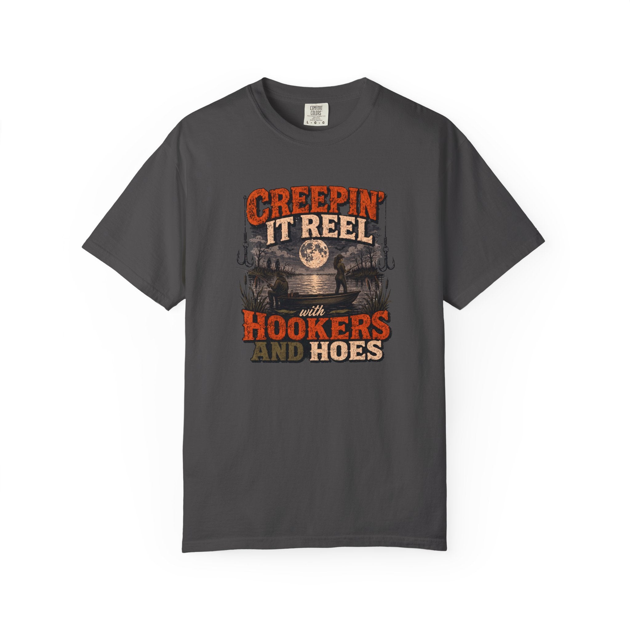 Creepin' It Reel Hookers and Hoes Fishing Tee