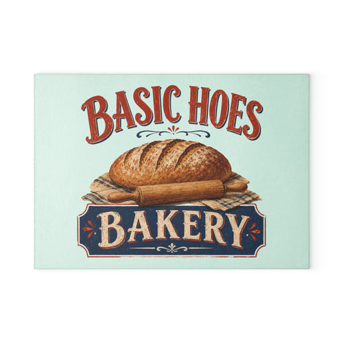 Basic Hoes Bakery Glass Cutting Board