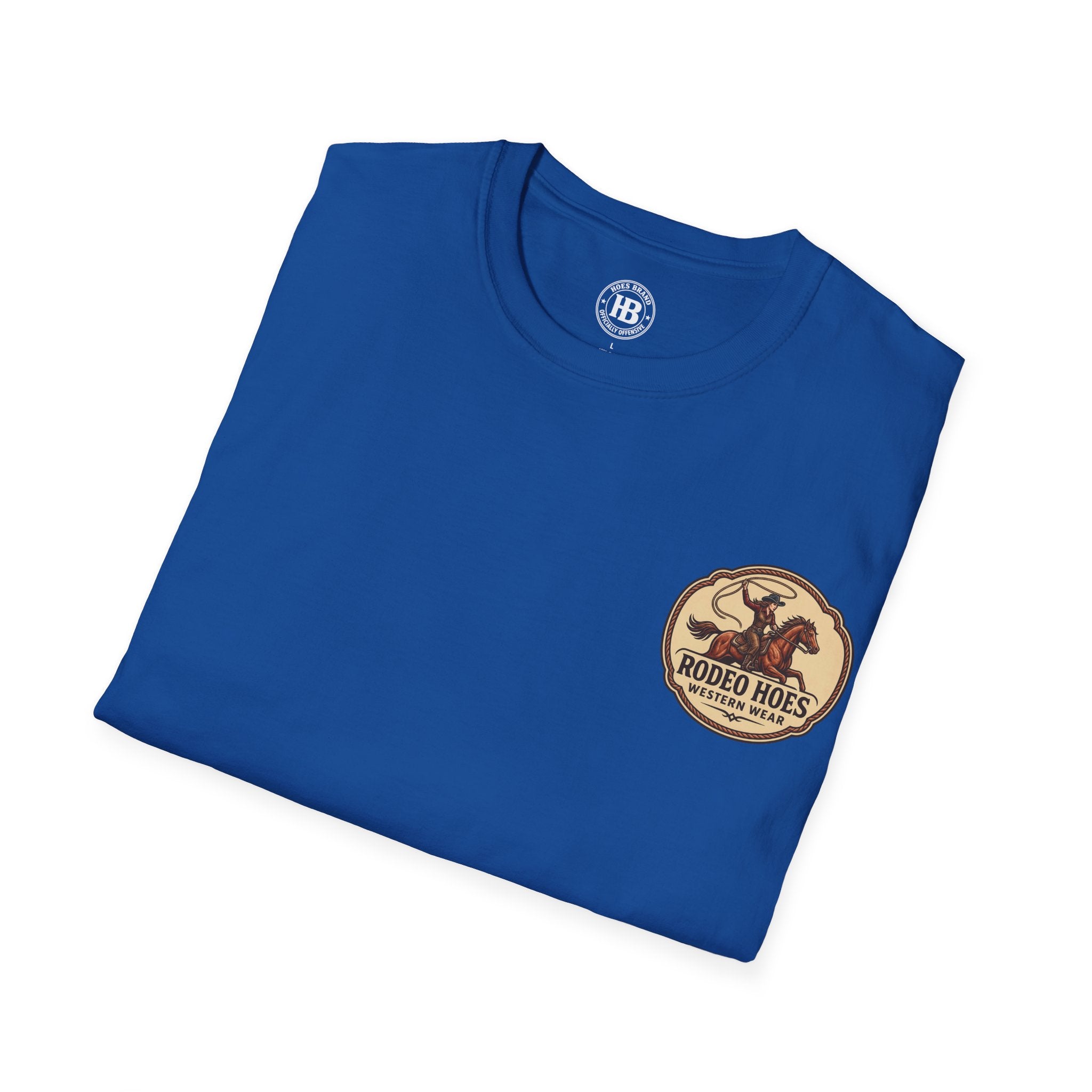 Rodeo Hoes Western Wear Front & Back Tee – Full Color – She Rides – Hoes Clothes