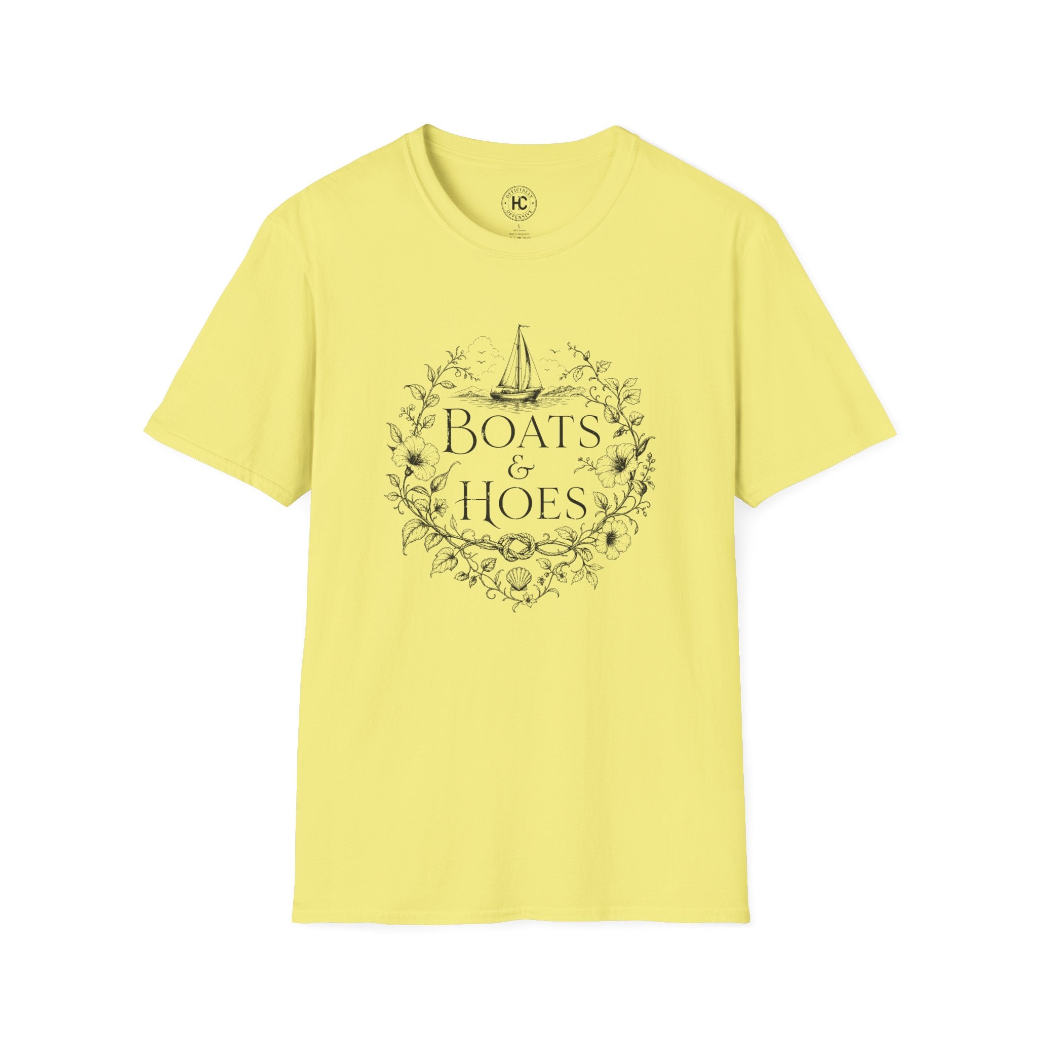 Boats and Hoes Botanical Front Only Tee – Hoes Clothes