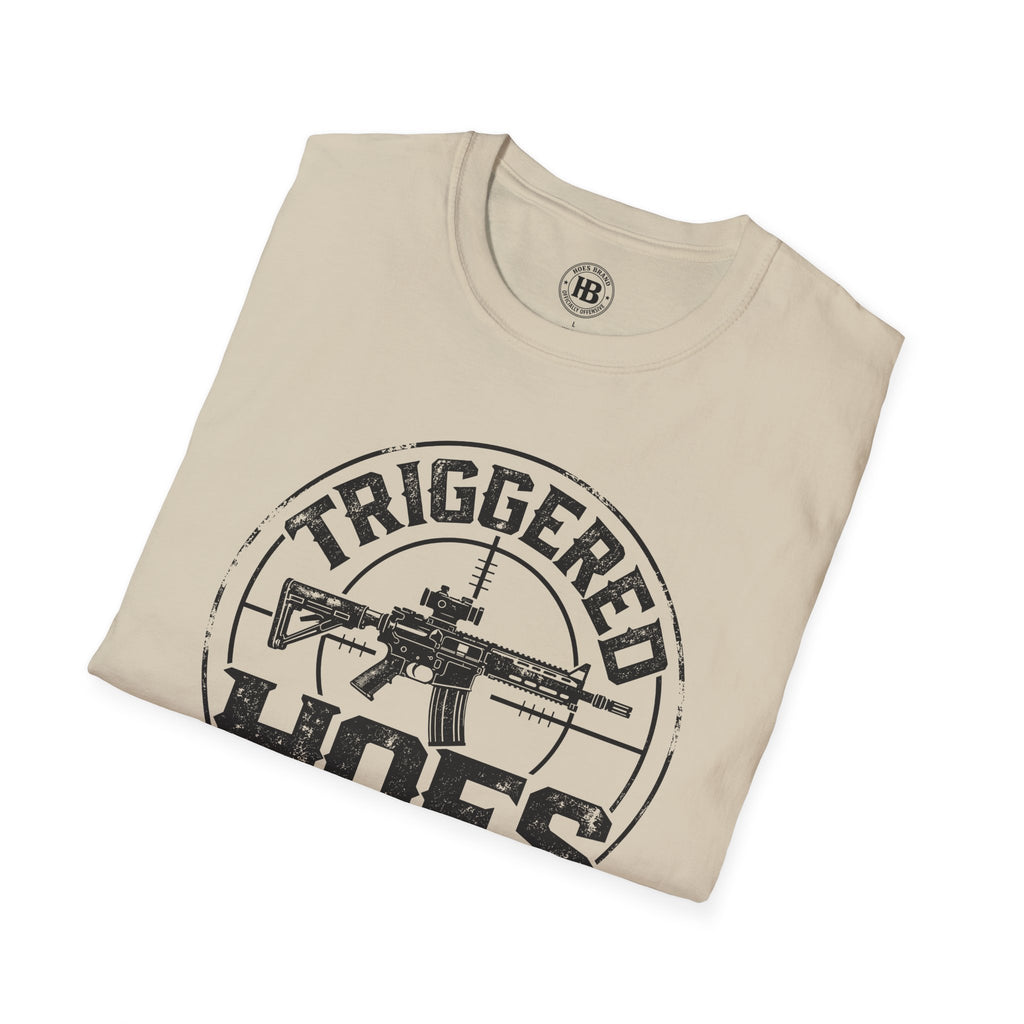 Triggered Hoes Gun Range Front Only Tee – Hoes Clothes